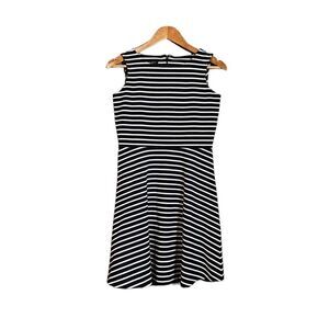 NWT! Talbots navy & white striped dress